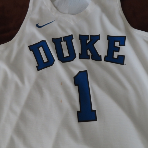 Nike Elite Zion Williamson DUKE Jersey #1 ACC Patch -New With defects  Men’s 2XL - Picture 2 of 12